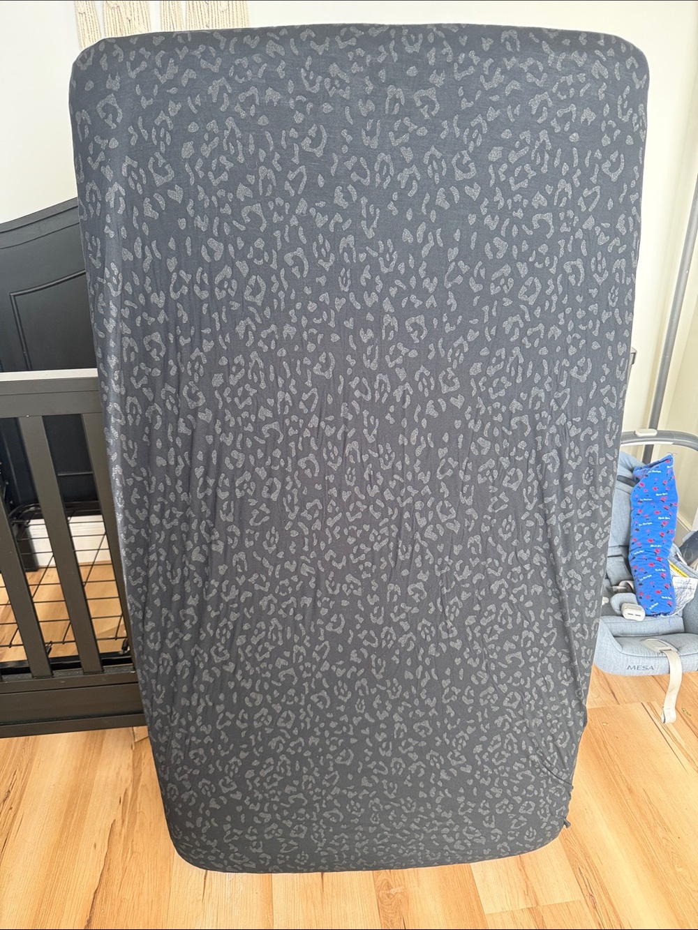 Kyte Crib Sheet- Midnight Leopard